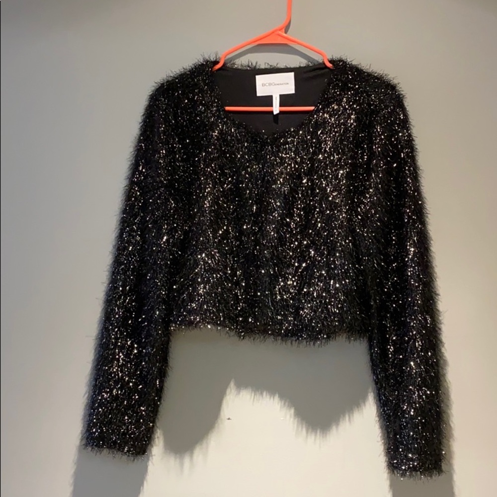 Sparkled black cardigan